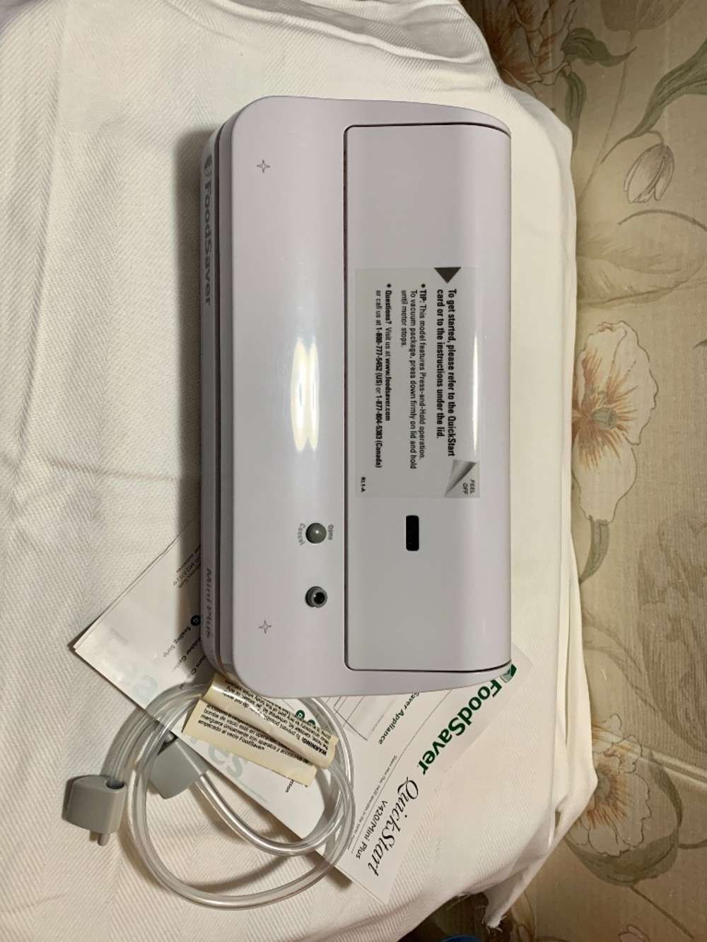 Food Saver Mini Plus V420 w Tubing & Instructions TESTED Full Working Condition